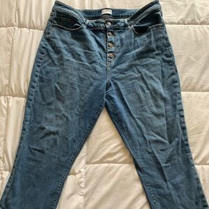 LOFT | Curvy High Rise Straight Jeans Size 16